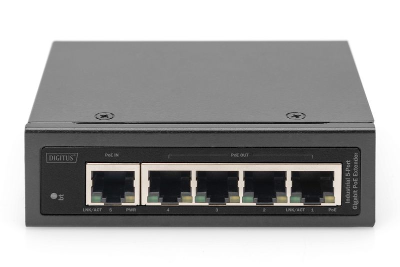 DIGITUS-Extender-industriale-5-porte-Gigabit-PoE