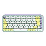 Logitech POP Keys Wireless Mechanical Keyboard With Emoji Keys tastiera Universale Bluetooth QWERTY Inglese Colore menta