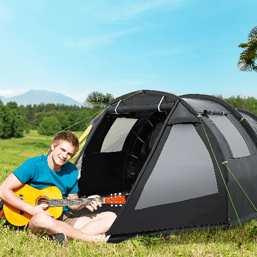 Outsunny-Tenda-da-Campeggio-3-4-persone-Due-stanze-con-Finestre-Borsa-da-trasporto-475x264x172cm-Nero