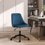 Vinsetto-Sedia-da-Ufficio-in-Velluto-Blu-con-Altezza-Regolabile-Sedia-Ergonomica-Girevole-a-360°-e-Ruote-50x58x77-87cm