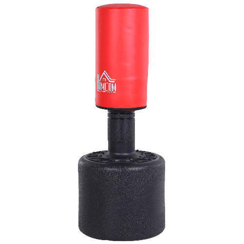 HOMCOM-Sacco-Boxe-da-Terra-Altezza-Regolabile-145-172cm-con-Base-Riempibile