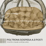 Outsunny-Poltrona-Sospesa-2-Posti-per-Giardino-e-Casa-con-Struttura-in-Acciaio-e-Cuscino-132x126x172cm