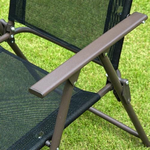 Outsunny---Set-Mobili-da-Giardino-in-Tubi-d-Acciaio-6-pz-Set-di-Tavolo-Sedia-e-Ombrellone-Nero