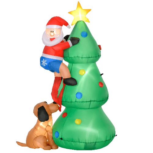 HOMCOM-Albero-di-Natale-Gonfiabile-con-Babbo-Natale-Cagnolino-e-Luci-LED-Decorazione-Natalizia-da-Esterno-123x85x180cm