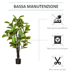 HOMCOM-Ficus-Artificiale-130cm-per-Interni-ed-Esterni-Pianta-Artificiale-Realistica-con-78-Foglie