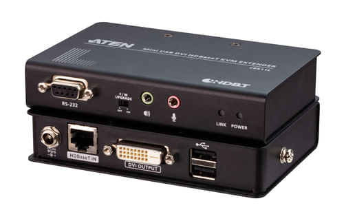 Aten-Mini-USB-DVI-HDBaseT-KVM-Extender