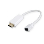 Microconnect HDMMDP cavo e adattatore video 0,1 m HDMI tipo A (Standard) Mini DisplayPort Bianco