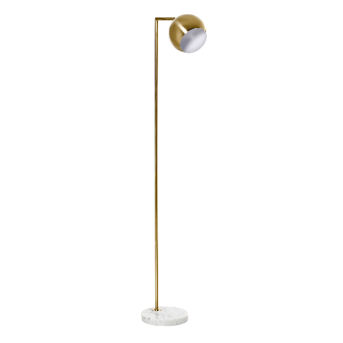 HOMCOM-Lampada-da-Terra-Moderna-a-Piantana-Rotonda-e-Paralume-Regolabile-Lampada-da-Salotto-e-Camera-Vintage---Oro
