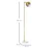 HOMCOM-Lampada-da-Terra-Moderna-a-Piantana-Rotonda-e-Paralume-Regolabile-Lampada-da-Salotto-e-Camera-Vintage---Oro