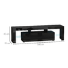 HOMCOM-Mobile-TV-65--max-in-MDF-e-Vetro-con-3-Ripiani-Aperti-uno-Scomparto-e-Luci-a-LED-160x35x45-cm-Nero