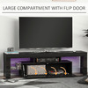 HOMCOM-Mobile-TV-65--max-in-MDF-e-Vetro-con-3-Ripiani-Aperti-uno-Scomparto-e-Luci-a-LED-160x35x45-cm-Nero