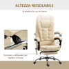 Vinsetto-Poltrona-Massaggiante-Ergonomica-ad-Altezza-Regolabile-con-6-Punti-Vibranti-65x160x104-cm-Crema