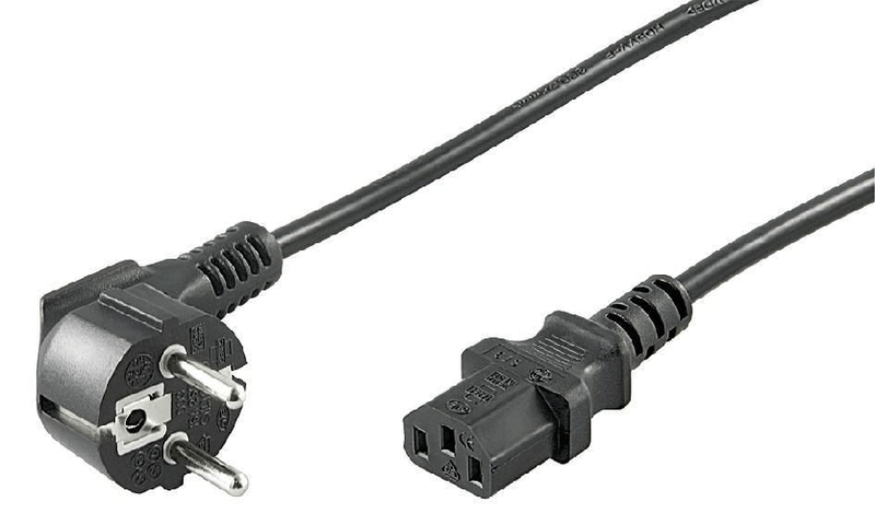 Microconnect-PE010410-cavo-di-alimentazione-Nero-1-m-CEE7-7-Accoppiatore-C13--Power-Cord-1m-Black-IEC320---Angled-Schuko