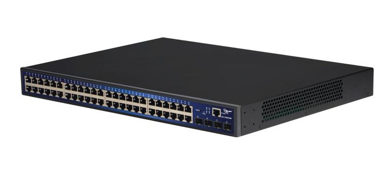 48-Port-Gigabit-Kupfer-Managed-Switch--4x-SFP-Slots--16K-MAC-Speicher--Jumbo-Frame--VLAN--Port-Based-VLAN--Tagged-Based-