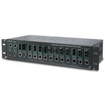 PLANET MC-1500R convertitore multimediale di rete Interno Nero (15-slot 19 Media Converter - Chassis with Redundant Powe