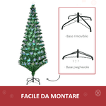 HOMCOM-Albero-di-Natale-Artificiale-180cm-in-PVC-Fibre-Ottiche-Foltissimo