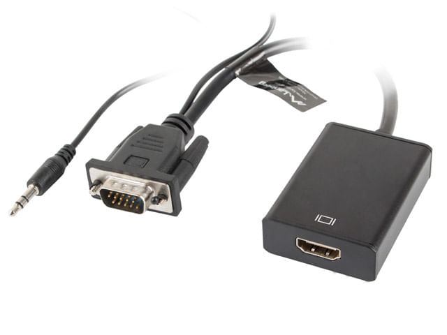 Lanberg-AD-0021-BK-VGA-HDMI-Schwarz-Kabelschnittstellen--adapter--AD-0021-BK-