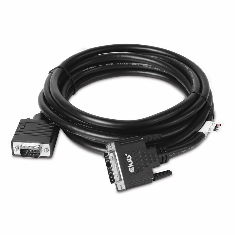 Cavo-DVI-A-VGA-S-S-3m-CLUB-3D-DVI-A-VGA-28AWG