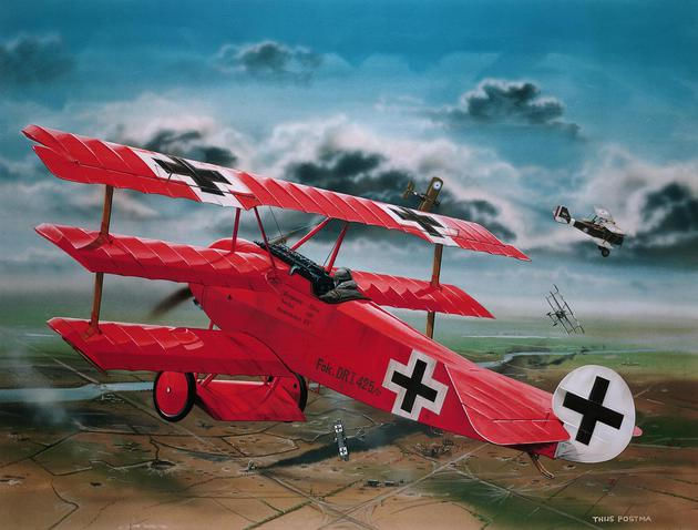 Revell-Fokker-Dr.I-Richthofen---1-28---Assembly-kit---Fixed-wing-aircraft---Fokker-Dr.I---Military-aircraft---Kunststoff