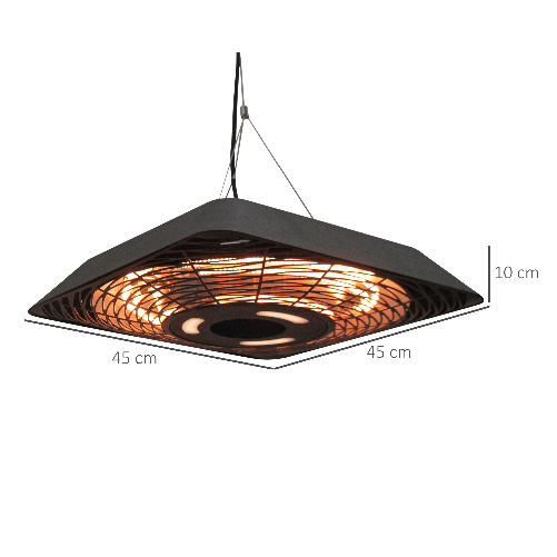 Outsunny-Lampada-Riscaldante-per-Esterni-con-Luce-Potenza-800W-1200W-2000W-e-Telecomando-45x45x10cm-Nero