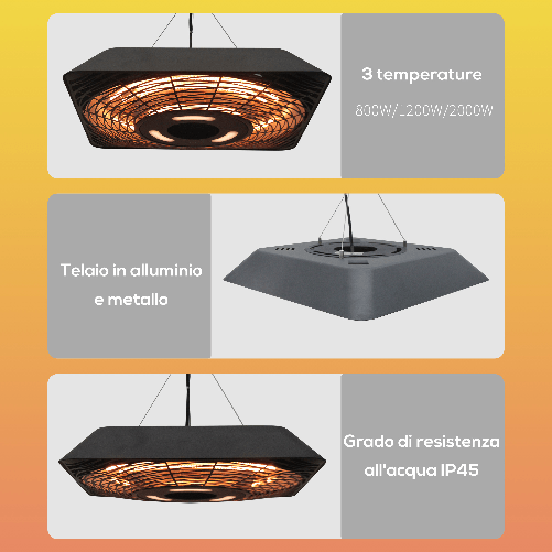 Outsunny-Lampada-Riscaldante-per-Esterni-con-Luce-Potenza-800W-1200W-2000W-e-Telecomando-45x45x10cm-Nero