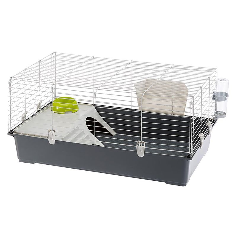 Ferplast-Rabbit-100-Porcellino-d-india-Rabit-Grigio-Bianco