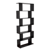 HOMCOM-Libreria-di-Design-in-Legno-80x24x191cm-Nero