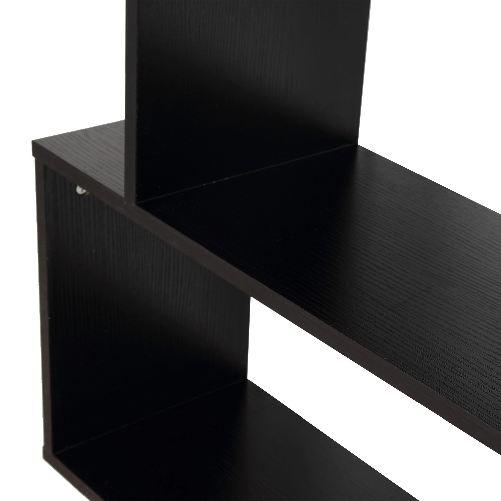 HOMCOM-Libreria-di-Design-in-Legno-80x24x191cm-Nero