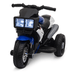 HOMCOM Moto Elettrica per Bambini 3-5 Anni Batteria 6V - Nero Blu