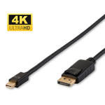 Microconnect 3m Mini Displayport-Displayport Nero (4K Mini Displayport to - Displayport Cable 3m 1.2v. - Black Resolutio