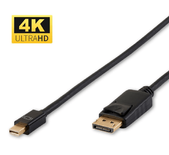 Microconnect-3m-Mini-Displayport-Displayport-Nero--4K-Mini-Displayport-to---Displayport-Cable-3m-1.2v.---Black-Resolutio