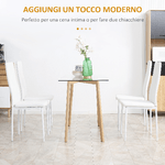 HOMCOM-Set-di-4-Sedie-da-Pranzo-con-Schienale-Alto-in-Finta-Pelle-e-Acciaio-41x50x97cm-Bianco