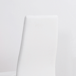 HOMCOM-Set-di-4-Sedie-da-Pranzo-con-Schienale-Alto-in-Finta-Pelle-e-Acciaio-41x50x97cm-Bianco