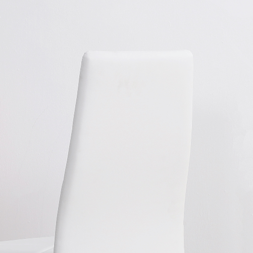 HOMCOM-Set-di-4-Sedie-da-Pranzo-con-Schienale-Alto-in-Finta-Pelle-e-Acciaio-41x50x97cm-Bianco
