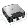 HOMCOM-Macchina-per-Waffle-con-Piastre-Antiaderenti-e-Temperatura-Regolabile-1200W-Nero