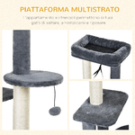 PawHut-Albero-Tiragraffi-per-Gatti-Adulti-su-piu-Livelli-Castello-per-Gatti-con-Cuccia-Posatoio-e-2-Ripiani-Bianco-e-Grigio-48x35x100cm