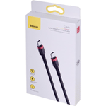 Baseus CATKLF-G91 cavo USB 1 m USB C Nero (Baseus Cafule QC 3.0 PD 3A USB-C to USB-C cable 1m - Black)