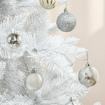 HOMCOM-Albero-di-Natale-Bianco-con-550-Rami-in-PVC-per-Uso-Interno-Ø102--x-180cm