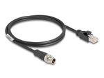 Delock-M12-Kabel-X-kodiert-8-Pin-Stecker-zu-RJ45-PVC-1-m--80866-