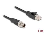 Delock-M12-Kabel-X-kodiert-8-Pin-Stecker-zu-RJ45-PVC-1-m--80866-