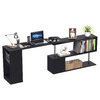 HOMCOM-Scrivania-Angolare-per-Computer-con-Scaffali-Girevole-a-360°Forma-L-in-Legno