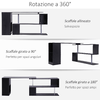 HOMCOM-Scrivania-Angolare-per-Computer-con-Scaffali-Girevole-a-360°Forma-L-in-Legno
