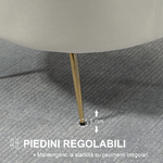 HOMCOM-Poltrona-di-Design-Stile-Vintage-Imbottita-in-Velluto-79x77x77cm-Crema