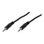 LogiLink 3.5mm - 3.5mm, 5m cavo audio Nero