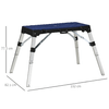DURHAND-Piattaforma-da-Lavoro-4-in-1-Pieghevole-Banco-da-Lavoro-Impalcatura-Lettino-Sottomacchina-e-Carrello