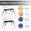 DURHAND-Piattaforma-da-Lavoro-4-in-1-Pieghevole-Banco-da-Lavoro-Impalcatura-Lettino-Sottomacchina-e-Carrello
