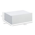 HOMCOM-Set-2-Comodini-Sospesi-in-Legno-Design-Moderno-40x30x15cm---Bianco