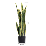 Outsunny-Sanseveria-Artificiale-Pianta-da-Esterno-e-Interno-con-Vaso-Decorativo-Realistica-Verde-e-Giallo-Ф15cm-x-80cm