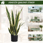 Outsunny-Sanseveria-Artificiale-Pianta-da-Esterno-e-Interno-con-Vaso-Decorativo-Realistica-Verde-e-Giallo-Ф15cm-x-80cm