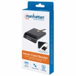 Manhattan-102049-lettore-di-card-readers-Interno-USB-USB-2.0-Nero--USB-A-Contact-Smart-Card-Reader-12-Mbps-Friction-type